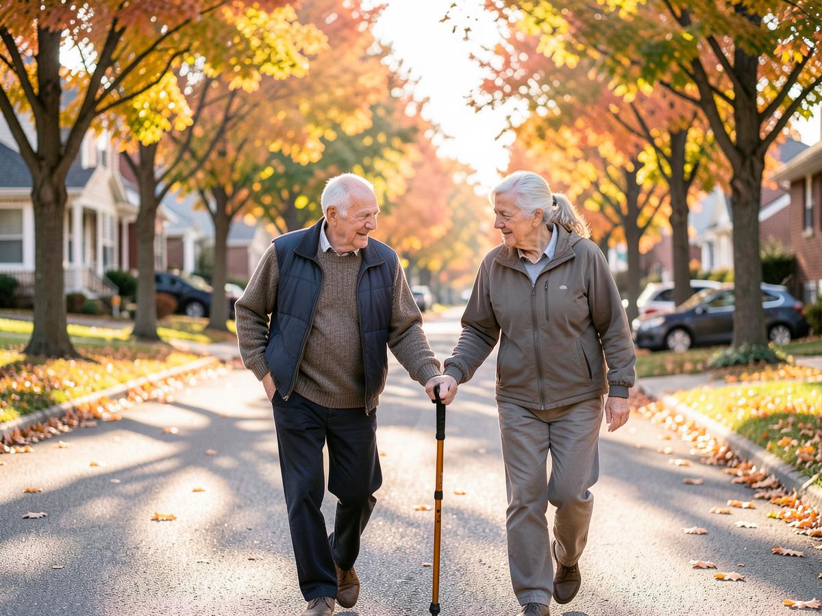 Promenade accompagnée en extérieur, maintien du lien social